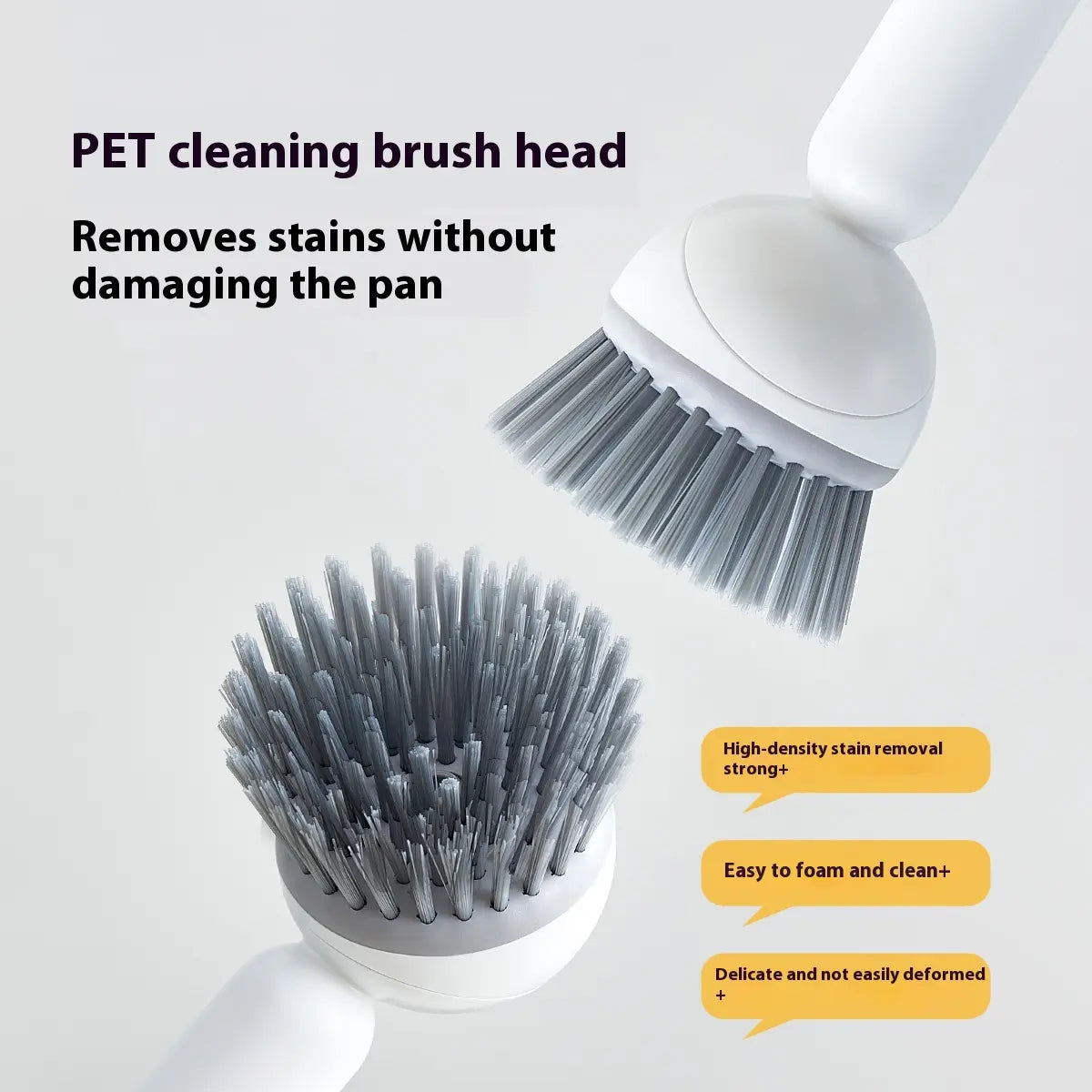 6-In-1 Dish Brush with Detergent Dispenser Adjustable Angle Rotating Scrub Function for Pots Pans Dishes Utensils Wall Mount Ideal for Sink Stove Cookware Kitchen Cleaning Soap Sponges - Pad