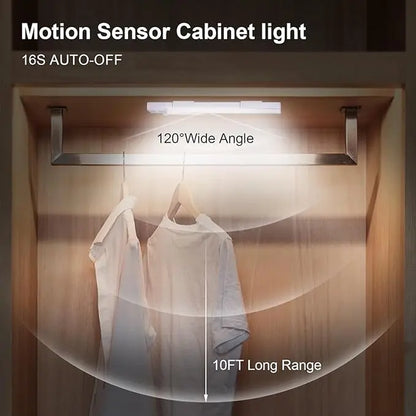 【Tiktok Top Seller】Led Motion Sensor Cabinet Light for Fall, under Cabinet Closet Light, Waterproof LED Strip Light for Kitchen, Bathroom, Closet, Hallway, Stairway & Garage, Wall Mounted LED Lights for Home, LED Lights Bedroom, Summer Essentials